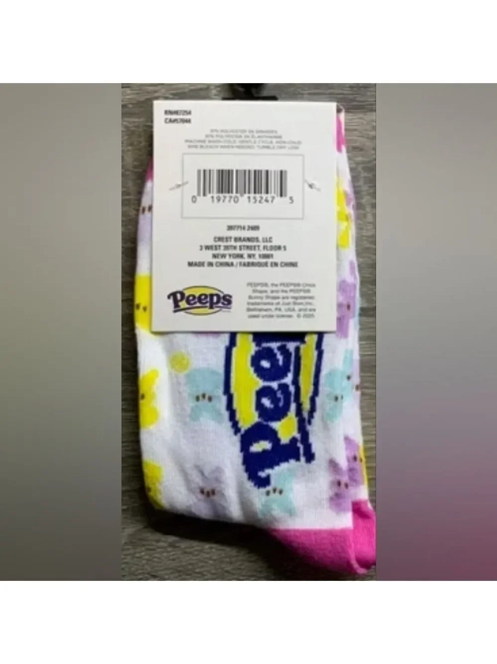 4/$25 New Easter Peeps Patterned Socks Bunny Pattern Socks Easter Basket Stuffer